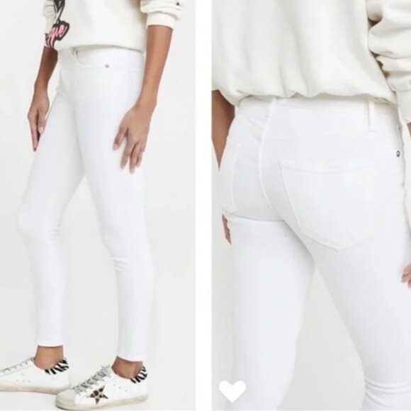 AGOLDE Sophie Mid Rise Skinny Ankle Jean white - Picture 6 of 6